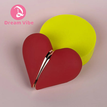 Heartbeat One Heart Two Vibrators 5 Likcing 5 Suction Modes Woman Sex Toy Romantic Love Gift Penetration Female Masturbation