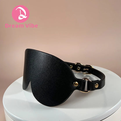 Sexy BlindFold for Adult Couples PU Leahter Eye Mask Eyeshade Blinder Fetish BDSM Cosplay Bondage Erotic Sex Toy  Restraint