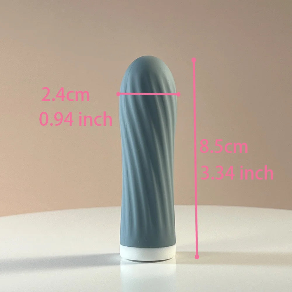 Aqua Bullet Vibrator 10 Powerful Vibration Full Silicone Surface Nipple Clitorial Stimulate Bullet Egg Woman Sex Toy Pocket Vibe