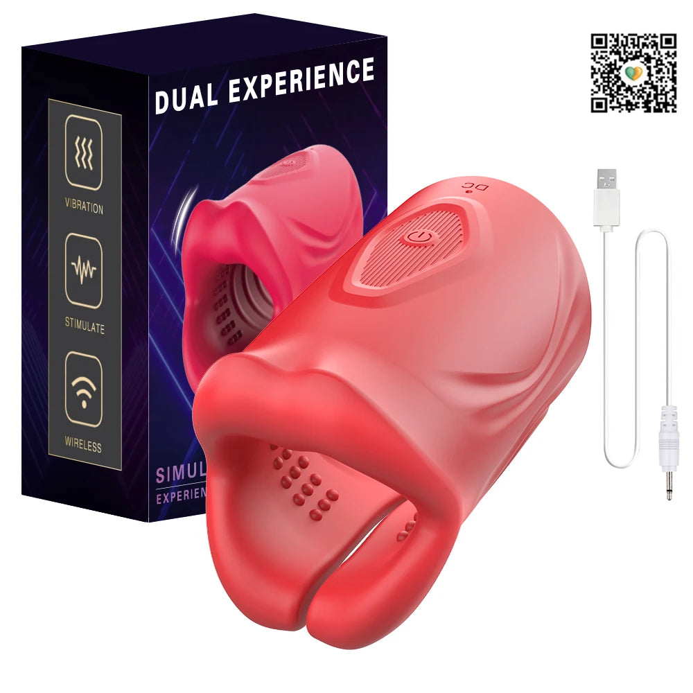 Bluetooth Penis Vibrator for Men Masturbator Sex Machine Penis Delay Trainer Cock Ring Glans Massager Male Sex Toys for Adult