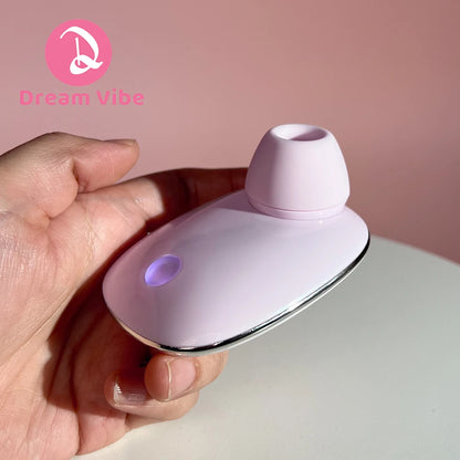 Alice Mauve Tapping and Suction Vibrator with Charging Case 5 Modes Mini Discreect Sex Toy Female Pleasure Woman Clit Nipple Use