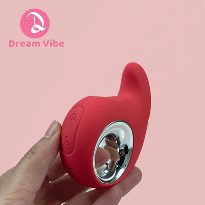Joyifyer Pink Vibrator 10 Modes of Tapping and Vibrations Clit Vagina Penetration Sex Toy Woman Pleasur Discreet Vibe Orgasm