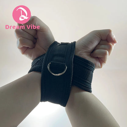 Play Nice Cross Handcuffs Hand Bind Compatiable with Collar Unisex Bondage Sex Toy Sexy Intimate Pleasure Gadget