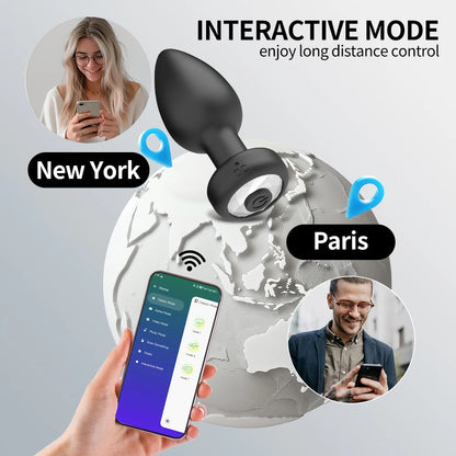 Bluetooth Anal Vibrator Butt Plug Prostate Massager Female Masturbator Dildo Adult Sex Toys For Women Men Gay APP Remote Control