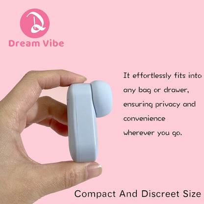 Mini Earphone Tapping Vibrator with Suction Head 5 Modes Clit and Nipple Stimulation Women's Sex Toy Girl Pleasure Romantic Gift