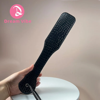 Faux Leather Crocodile Spanking Paddle Bondage Couple Play Beginner‘s Fetish Toy Adult Sex Game Accessories Love Pleasure Gift