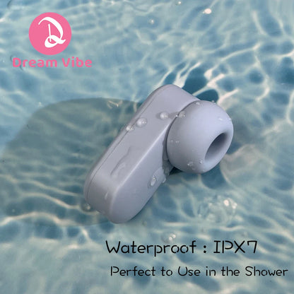 Mini Earphone Tapping Vibrator with Suction Head 5 Modes Clit and Nipple Stimulation Women's Sex Toy Girl Pleasure Romantic Gift