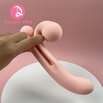 Pink Snail Vibrator G-spot Dildo Penetration Flexbile Snail for Perfect Clit Fit Stimulaiton 10 Modes Pleasur Sex Toy for Woman