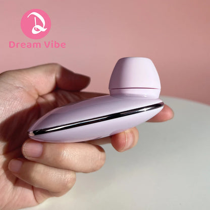 Alice Mauve Tapping and Suction Vibrator with Charging Case 5 Modes Mini Discreect Sex Toy Female Pleasure Woman Clit Nipple Use