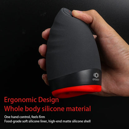 Automatic Masturbation Cup for Male, Tongue Licking, Adult Goods, Sucking Machine with Heating, Vibrator, Oral Sex Toys