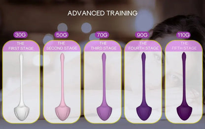 Kegel Exercise Set For Women Tightening Products Postpartum Recovery Weights Exercise Pelvic Muscle Pelvic Floor Ben Wa Ball