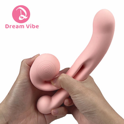 Pink Snail Vibrator G-spot Dildo Penetration Flexbile Snail for Perfect Clit Fit Stimulaiton 10 Modes Pleasur Sex Toy for Woman