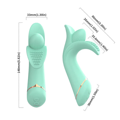 Lila Clit Vibrator Mint Green Banana Sex Toy for Woman Smooth Silicone Intimate Pleasure Stimulator Couple Foreplay Masturbation