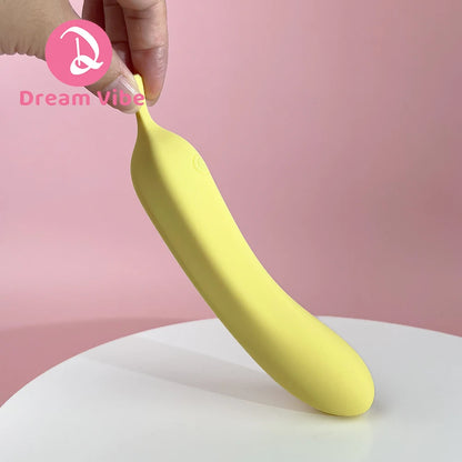 Banana Vibrator Soft Liquid Silicone 21 Powerful Vibrations G Spot Penetration Stimulation Fruit Sex Toy Women Pleasure 18+ Toy