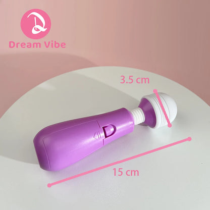 Dream Vibe Basic AV Wand Mini Massager Strong Vibrations Sex Toy for Woman Battery Operated Vibrator Pleasure Discreet T 18+ Toy