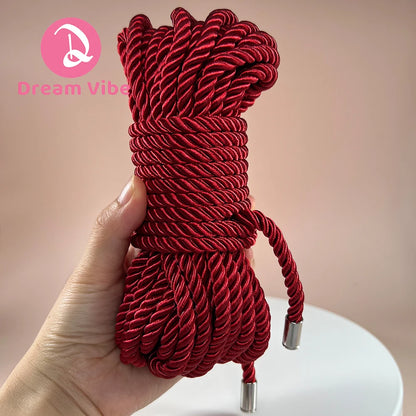10m Bondage Rope Bound Vibe Soft Binding Rope Kinky Fun Tie Up Sensual Restraint Knot Intimcy BDSM Sex Toy for Women Couple Toy