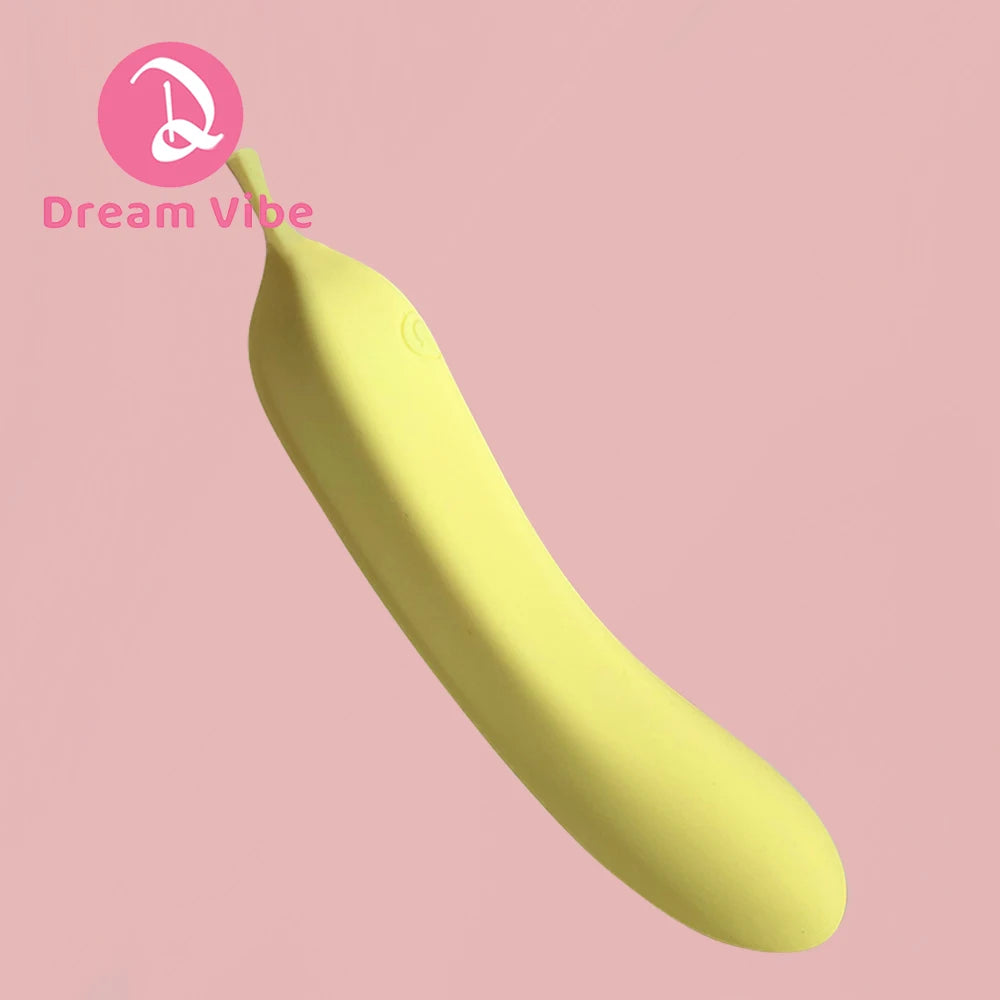 Banana Vibrator Soft Liquid Silicone 21 Powerful Vibrations G Spot Penetration Stimulation Fruit Sex Toy Women Pleasure 18+ Toy