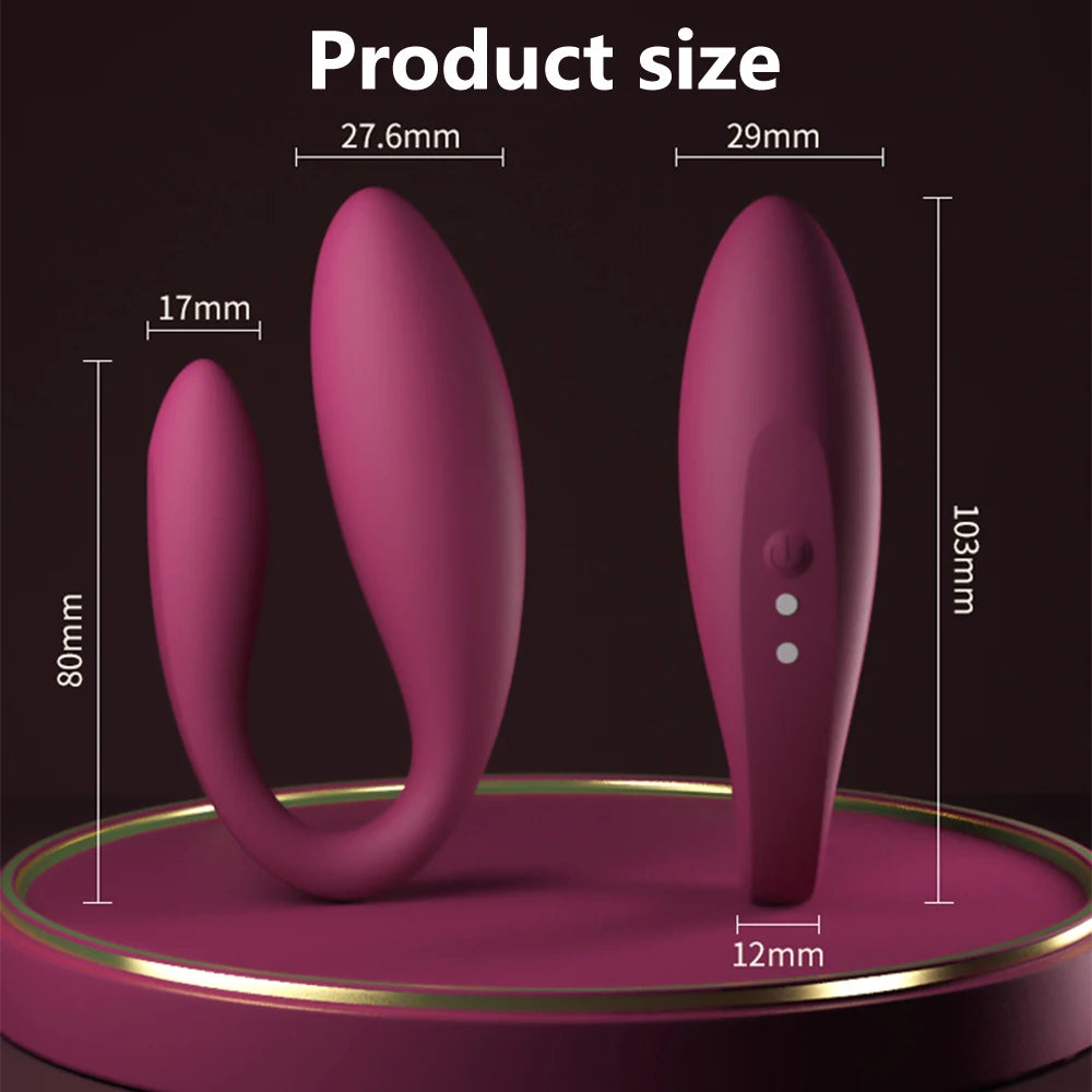 Wireless APP Remote Control G Spot Vibrators Egg Wear Vibrating Panties Double Motor Clitoris Stimulator Sex Toys for Couple