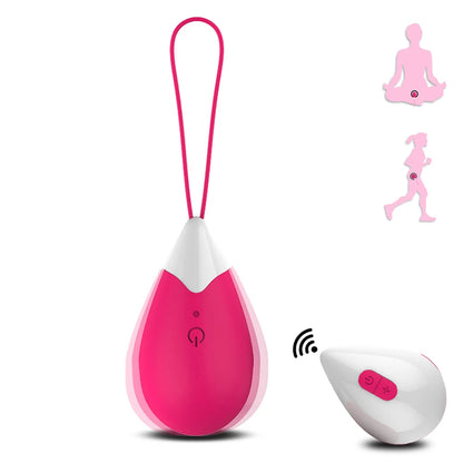 Silicone Vibrating Eggs Wireless Vaginal Ball Vibrating Exercises Smart Love Ball Remote Jump Eggs Vibrator Sex Toys for Women 5