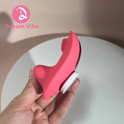 Tease Me Wearable Panty Vibrator Remote Controlled Suction Panty Teaser Magnetic Clip For Both Clitoral and Vaginal Stimulation