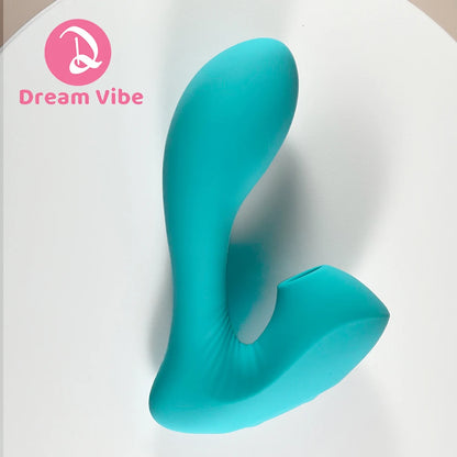 Embrace me Strapless Strap-on Vibrator Clitorial Sucker 10 Powerful Vibration 10 Suctions Sex Toy Woman G-Spot Penetration dildo