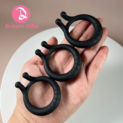 3 Pcs Silicone Cock Ring Set Pennis Ring Soft and Stretchy Sex Toy for Men Enhancer Erection Aid Stay Longer Couple Pleasure