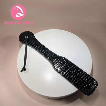 Faux Leather Crocodile Spanking Paddle Bondage Couple Play Beginner‘s Fetish Toy Adult Sex Game Accessories Love Pleasure Gift