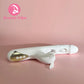 White Dargon 3 in 1 Rabbit Vibrator Heating Dual Flapping Suction Vibration Pleasur Intimate Sex Toy Women Penetration Deep Love