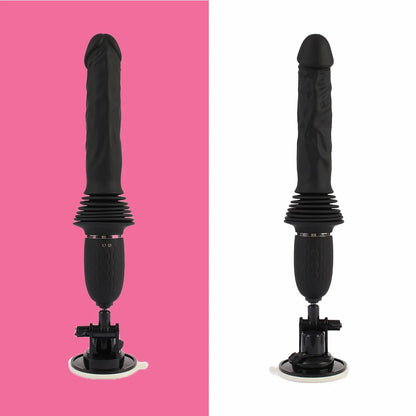 King's Thrust Sex Machine Powerful Thrusting Dildo Vibrator 7cm Extention Penetration Heating 10 Vibration Sex Toy Woman Pleasur