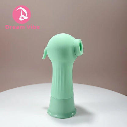 Green Bean Mini Sucker Built-in USB Rechargeable 7 Suction Modes Discreet Pleasure Sex Toy Woman Pocket Vibe Clit Nipple Toy