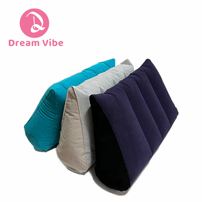 Inflatable Triangle Position Pillow  Sex Cushion Sofa BDSM Erotic Furniture Blue Grey Adult Sex Game Bondage Accessories Couple
