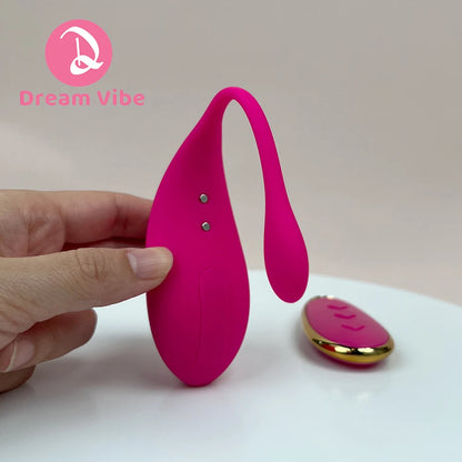 Enchanté Pink Bullet Egg with Romote Control Discreet Sex Toy Vibrator for Woman Pleasure Gift Wearable Love Egg G-Spot Stimulat