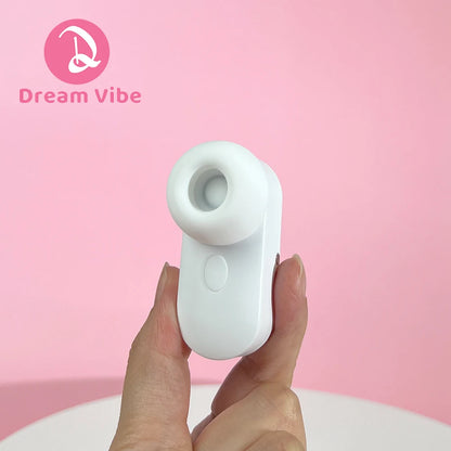 Mini Earphone Tapping Vibrator with Suction Head 5 Modes Clit and Nipple Stimulation Women's Sex Toy Girl Pleasure Romantic Gift