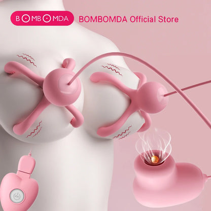 Vibrating Stimulate Breast Sucking Clitoris Stimulation Nipple Stimulator Vibrator Female Adult Sex Toys for Women Couples