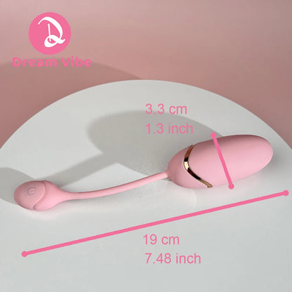 Pink Bullet Egg Vibrator 10 Poweful Modes Remote Control New Sex Toy Women Fantasy Pleasure Penetration G Spot Vaginal Toy Clit