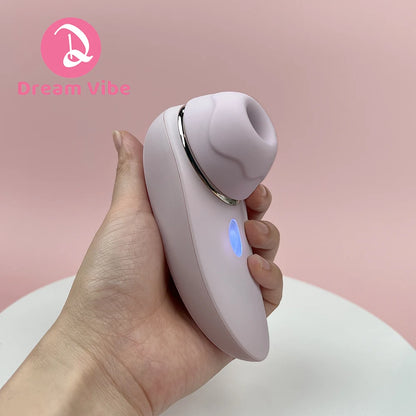 Dream Vibe Vivienne Touch Elegent Purple Tapping and Sucntion Vibrator Removable Head Sex Toy Woman Nipple Clitorial Massager