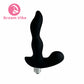 Prostate Massager Black Bullet Vibrator Finger Shape Tip 10 Strong Vibration Women Men Sex Toy LR44 Button Battery Power Pleasur
