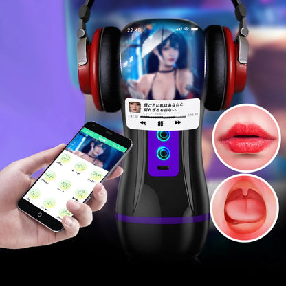 APP Control Automatic Male Masturbators for Man Double Head Vibrating Oral Sex Pussy Vagina Blowjob Adult Sex Toys for Men