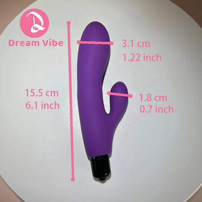 Mini Rabbit Vibrator Elegant Purple Adult Sex Toy for Woman 1 AAA Battery (not included) 1 Strong Vibration Masturbate Pleasure