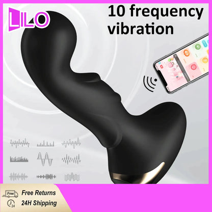 APP Remote Control Anal Vibrator Bluetooth Butt Plug Men Prostate Massager Female Masturbator Adult Sex Toys For Women Men Gay