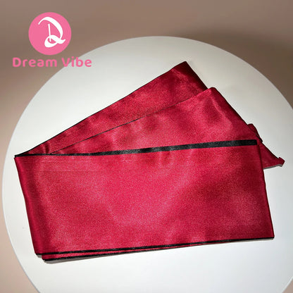 1/2/3pcs Satin Serenade Silk Blindfold by Dream Vibe Red and Black 1.5m Sexual Bondage Play Cosplay BDSM Romantic Love Fun