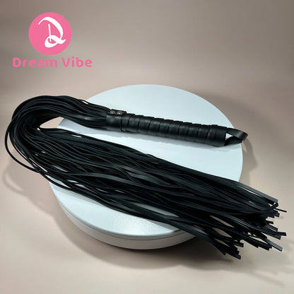 Large Faux Leather Whip Bondage SM Erotic Kinky Sex Game Intimate Play Cosplay Horse Riding Whip Adult Toy Couple Pleasur Fetish