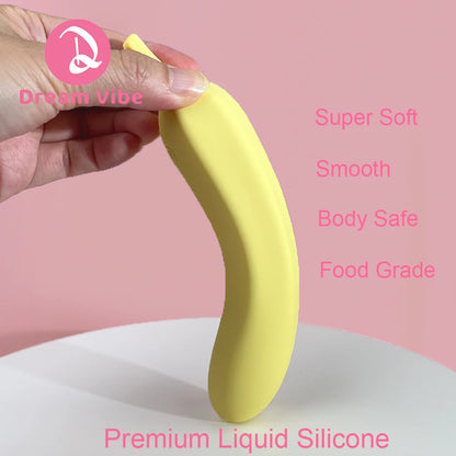 Banana Vibrator Soft Liquid Silicone 21 Powerful Vibrations G Spot Penetration Stimulation Fruit Sex Toy Women Pleasure 18+ Toy