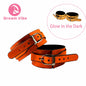 Glow-in-the-dark Handcuffs Ankle Cuffs Bright Orange Beginner's Bondage Play Compatible with Other Restraints Bound Vibe Fun