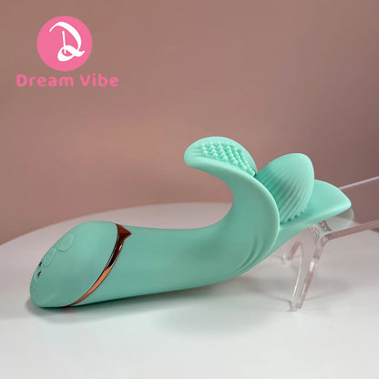 Lila Clit Vibrator Mint Green Banana Sex Toy for Woman Smooth Silicone Intimate Pleasure Stimulator Couple Foreplay Masturbation