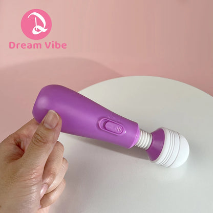 Dream Vibe Basic AV Wand Mini Massager Strong Vibrations Sex Toy for Woman Battery Operated Vibrator Pleasure Discreet T 18+ Toy