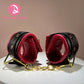Premium Handcuffs Wristcuffs Gold Metal Chain Bondage Compatiable Sexy Couple Toy BDSM Fetish Play PU Leather Pleasure Need