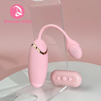 Pink Bullet Egg Vibrator 10 Poweful Modes Remote Control New Sex Toy Women Fantasy Pleasure Penetration G Spot Vaginal Toy Clit