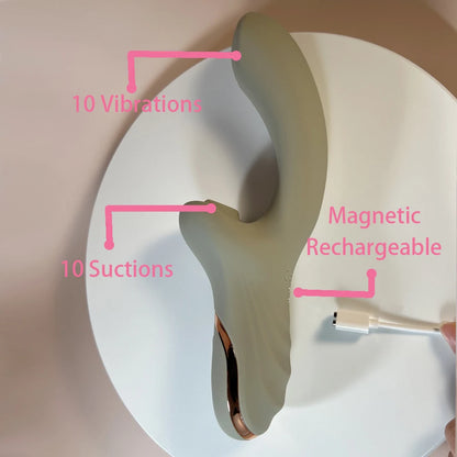 Mia Suction Vibrator By Dream Vibe Adult Pleasure Sex Toy Rabbit Vibrator 10 Vibrations 10 Suctions Intimate G Spot Stimulation