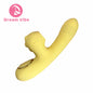 Dragon's Kiss Mini and Strong Rabbit Vibrator Yellow Cute Discreet Sex Toy Female Pleasure Erotic Pocket Vibe Heating Vibrating